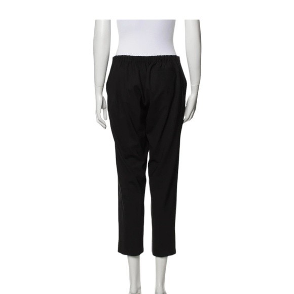 6397 Tropical Wool Mid Rise Cropped Pants Size Large Black - Picture 10 of 11
